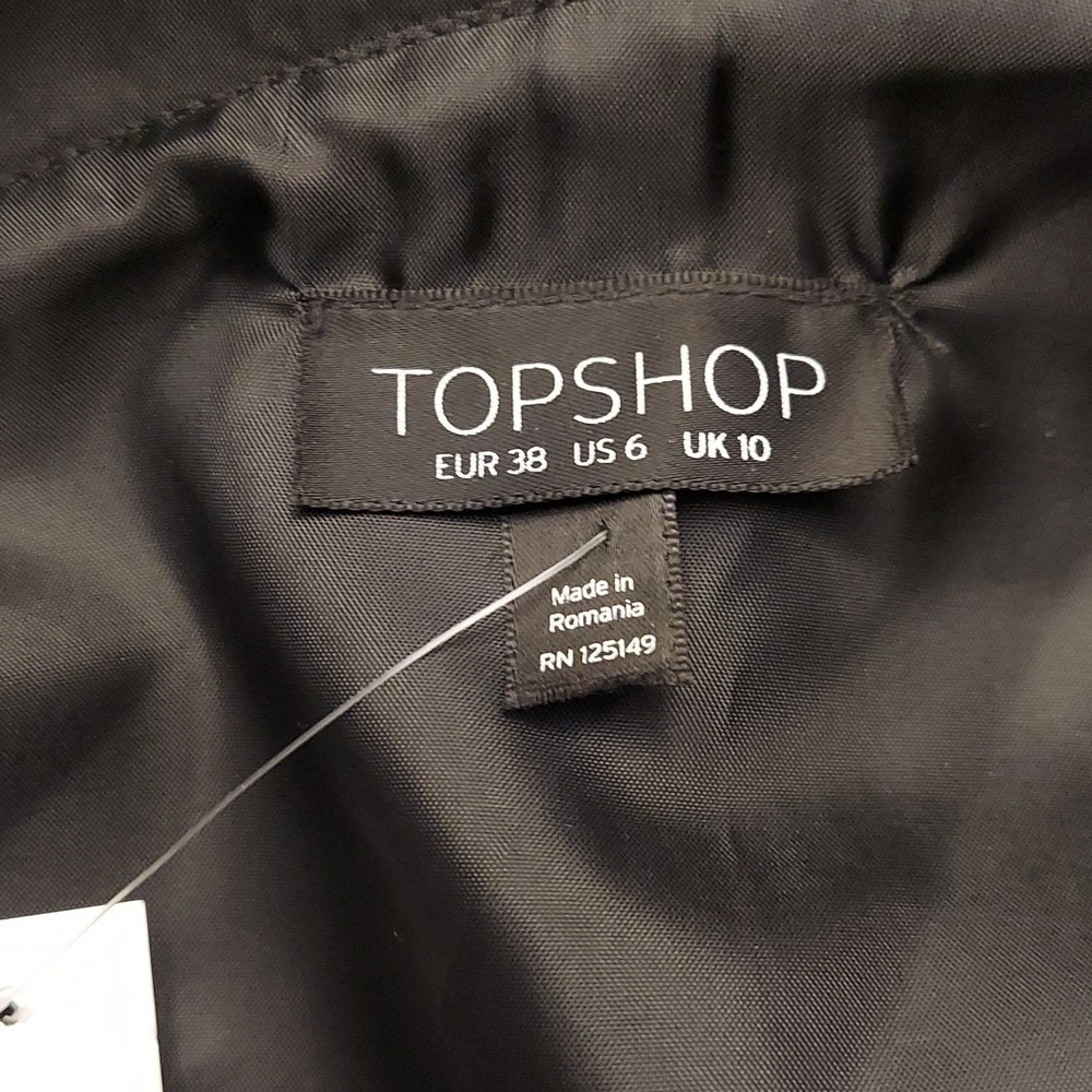 TOPSHOP 6 Black One Shoulder Ruffled Romper - Picture 12 of 15